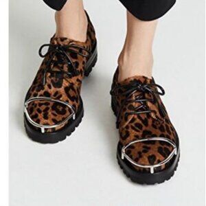 ALEXANDER WANG - Luxury Lyndon Leopard steel toe Oxfords